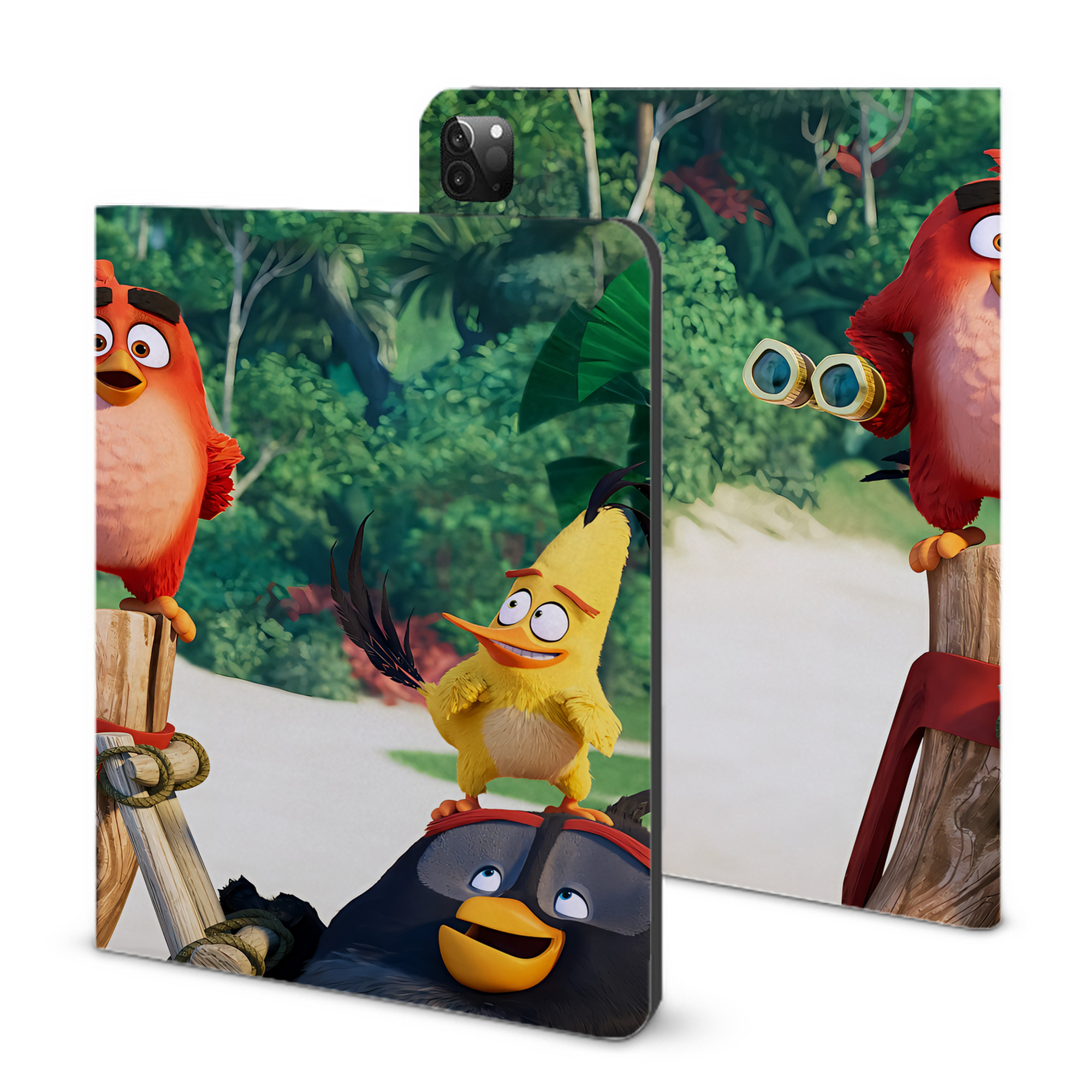（画像用） Angry Birds アングリーバード IPadケース ペンホルダー付き ブックスタイルデザイン